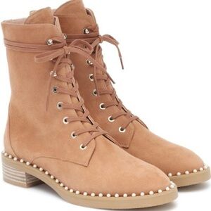 Stuart Weitzman Sondra Pearl Combat Boots